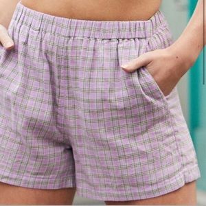 brandy Melville plaid shorts